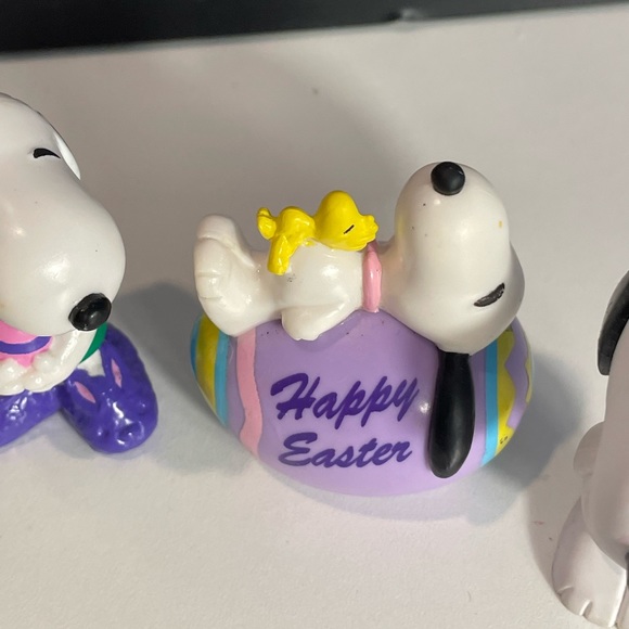 Vintage Snoopy Easter Collectible Figurines Lot of 5 - Picture 5 of 11